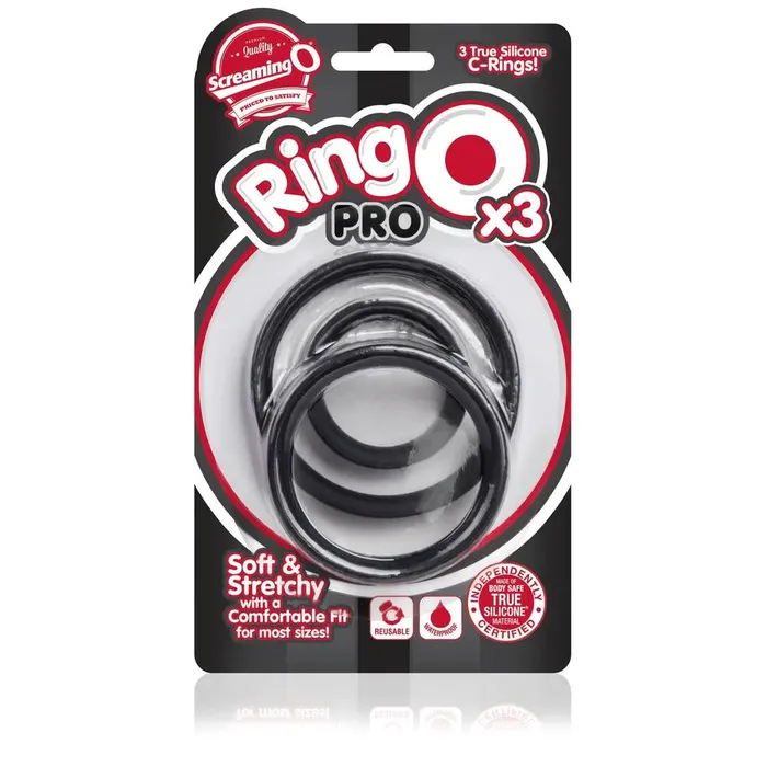 Screaming O RingO Pro X3 Cock Rings Black Screaming O Anal