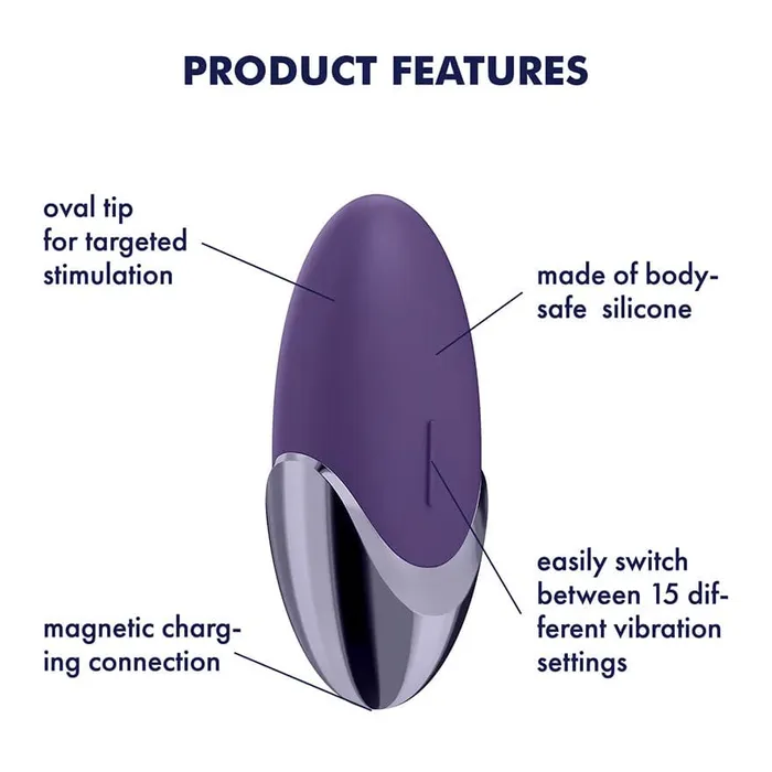 Vibrators Satisfyer Satisfyer Purple Pleasure Layon Vibrator Vibrators Satisfyer Satisfyer Purple Pleasure Layon Vibrator