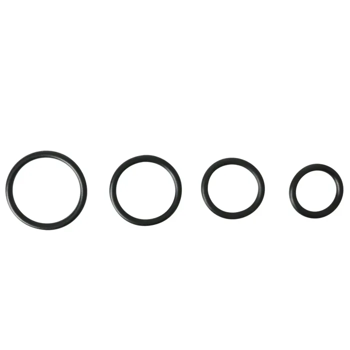 Anal Sportsheets SS Rubber ORing 4PK Black Anal Sportsheets SS Rubber ORing 4PK Black