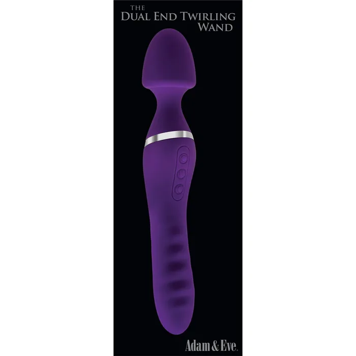 Adam and Eve Vibrators The Dual End Twirling Wand Purple Adam and Eve Vibrators The Dual End Twirling Wand Purple