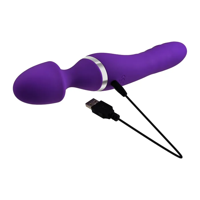 Adam and Eve Vibrators The Dual End Twirling Wand Purple Adam and Eve Vibrators The Dual End Twirling Wand Purple
