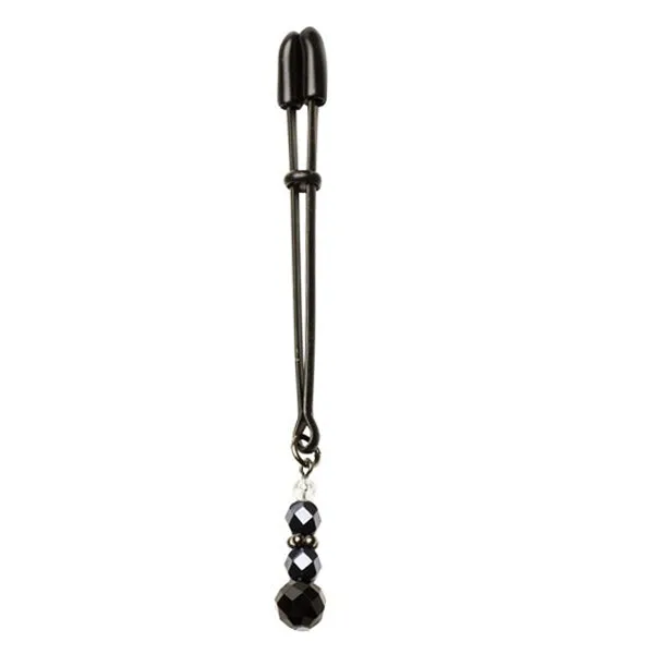 Anal Spartacus Spartacus Tweezer Clit Clamp Beaded with Black Glass