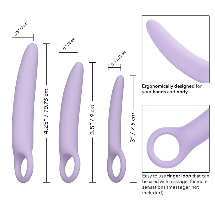 DR LAURA BERMAN ALENA SILICONE DILATORS CALEXOTICS Female Sex Toys