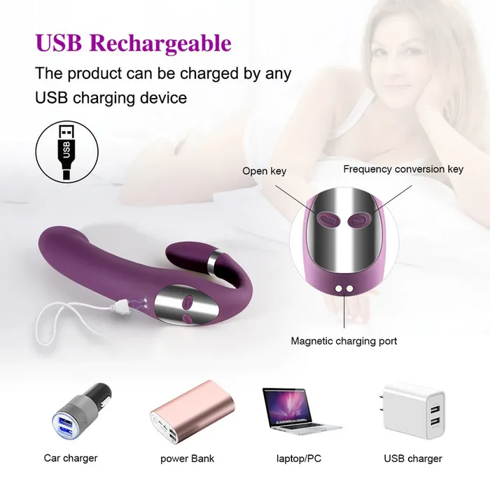 Vibrators EVEs SECRETS 10Speed Heating Double Vibrator For Women Silicone Clit and Gspot Vibrators Female Sex Toys
