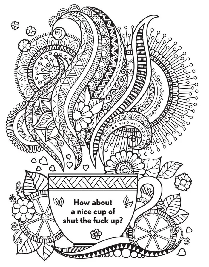 Dildos Traveling Tickle Trunk The Swear Word Coloring Book