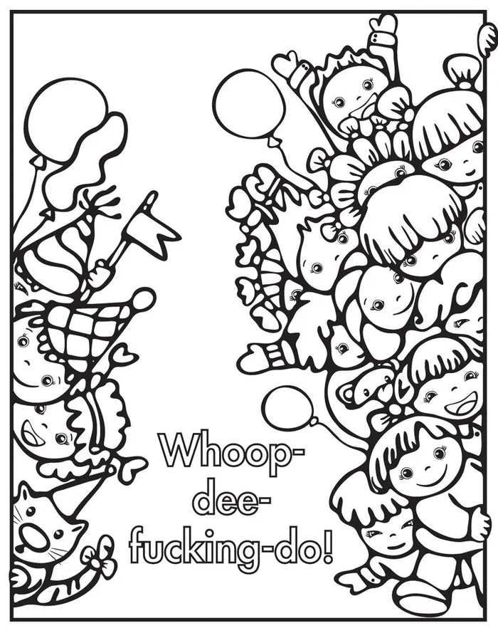 Dildos Traveling Tickle Trunk The Swear Word Coloring Book