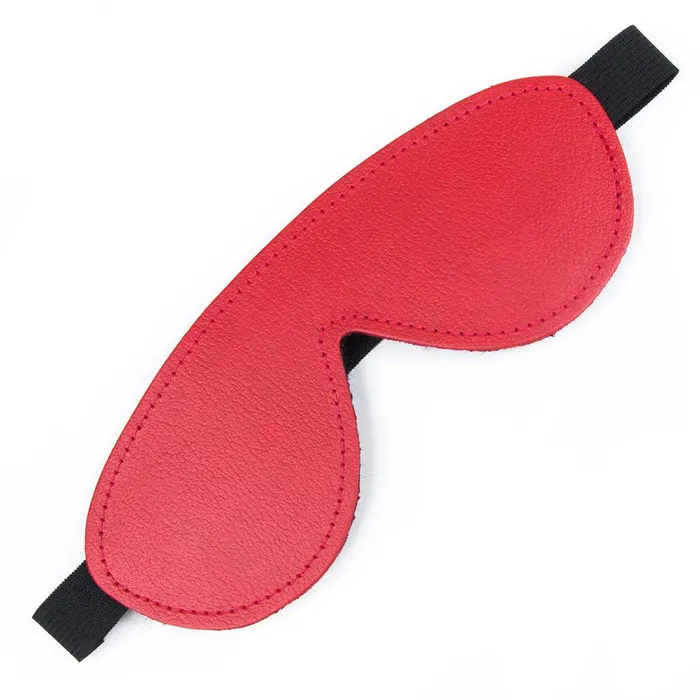 The Stockroom Restraints SheepskinLined Leather Blindfold