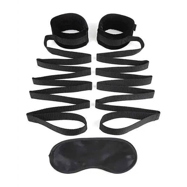 Couples Lux Fetish Lux Fetish Bondage Bed Strap 2Piece Restraint System Couples Lux Fetish Lux Fetish Bondage Bed Strap 2Piece Restraint System