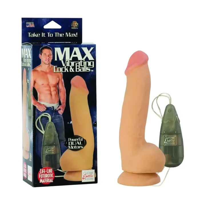 Dildos Max Vibrating Cock Balls CalExotics