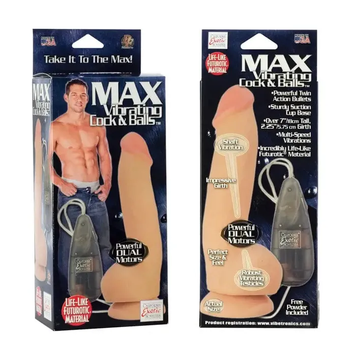 Dildos Max Vibrating Cock Balls CalExotics