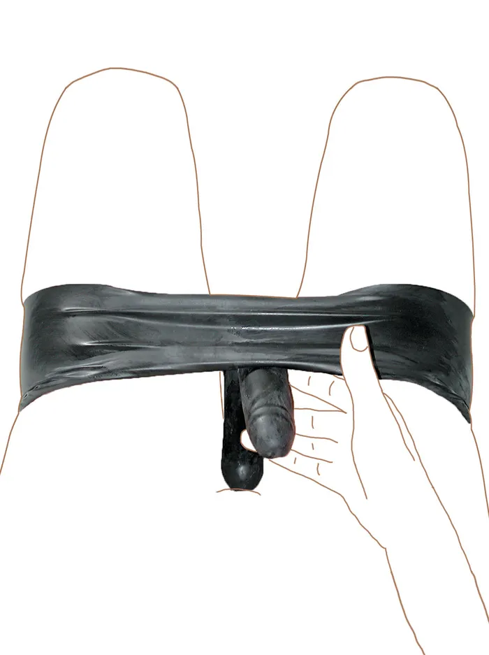 HonourSkintwocom Briefs with Front Rear Solid Int Penis Black Anal