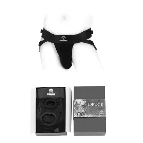 SpareParts Deuce Double Strap Harness Black Size A Regular SpareParts Hardware Female Sex Toys SpareParts Deuce Double Strap Harness Black Size A Regular SpareParts Hardware Female Sex Toys