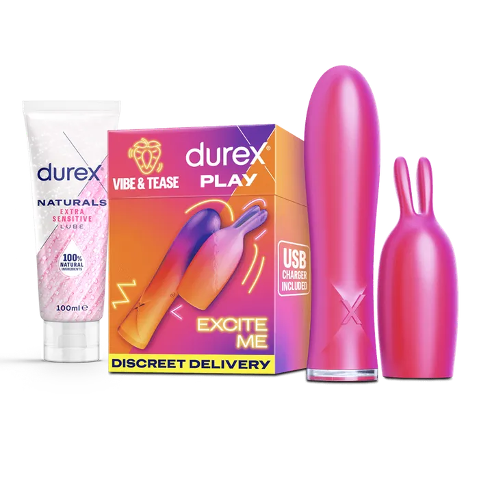 Vibe Tease Lube Combo Durex Vibrators