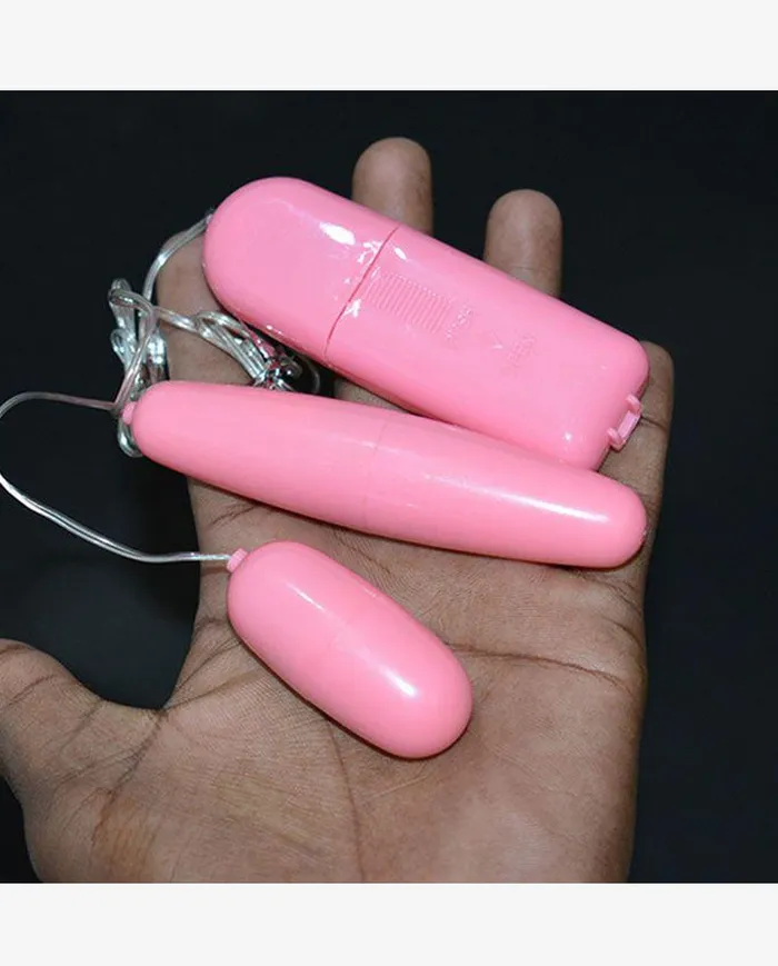 Adultskart Vibrators Dual Egg Pink Vibrator