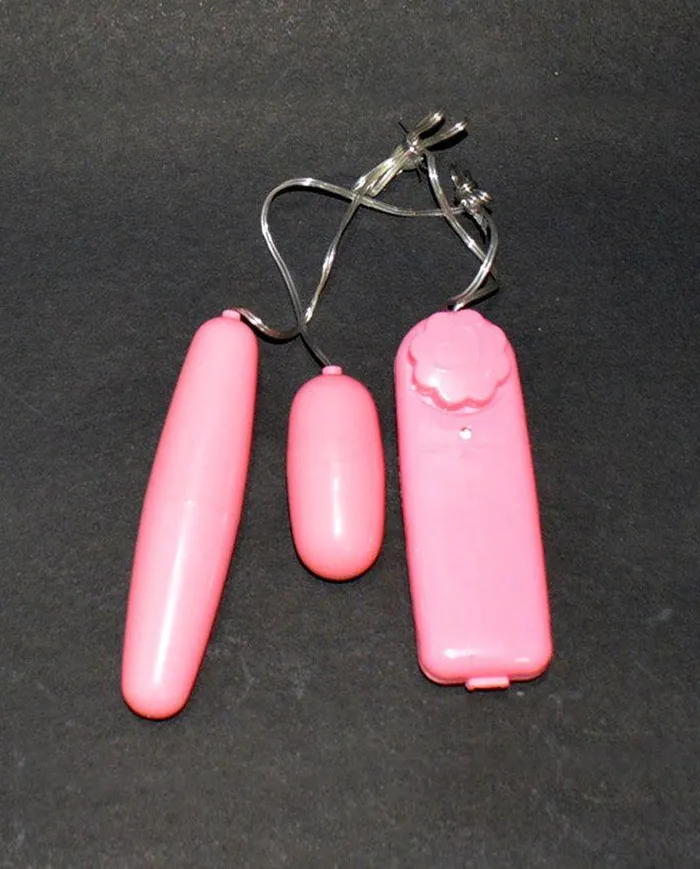 Adultskart Vibrators Dual Egg Pink Vibrator