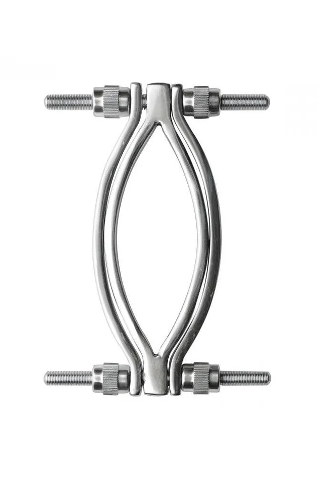 Male Sex Toys XR Brands Master Series Stainless Steel Adjustable Pussy Clamp Silver XR Brands Male Sex Toys XR Brands Master Series Stainless Steel Adjustable Pussy Clamp Silver XR Brands