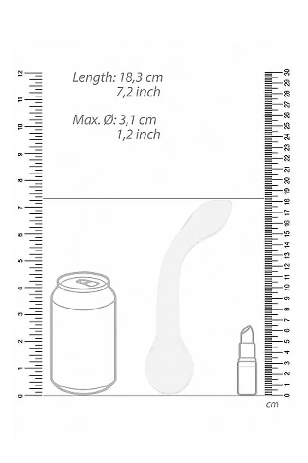 Shots Toys Dildos Shots Toys Chrystalino GRider Glass Dildo White