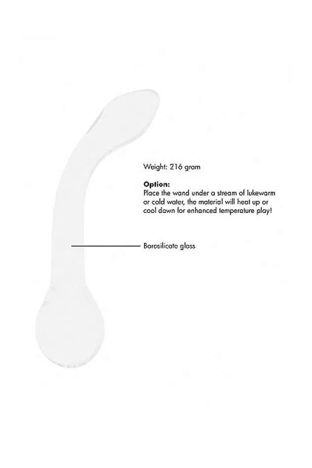 Shots Toys Dildos Shots Toys Chrystalino GRider Glass Dildo White