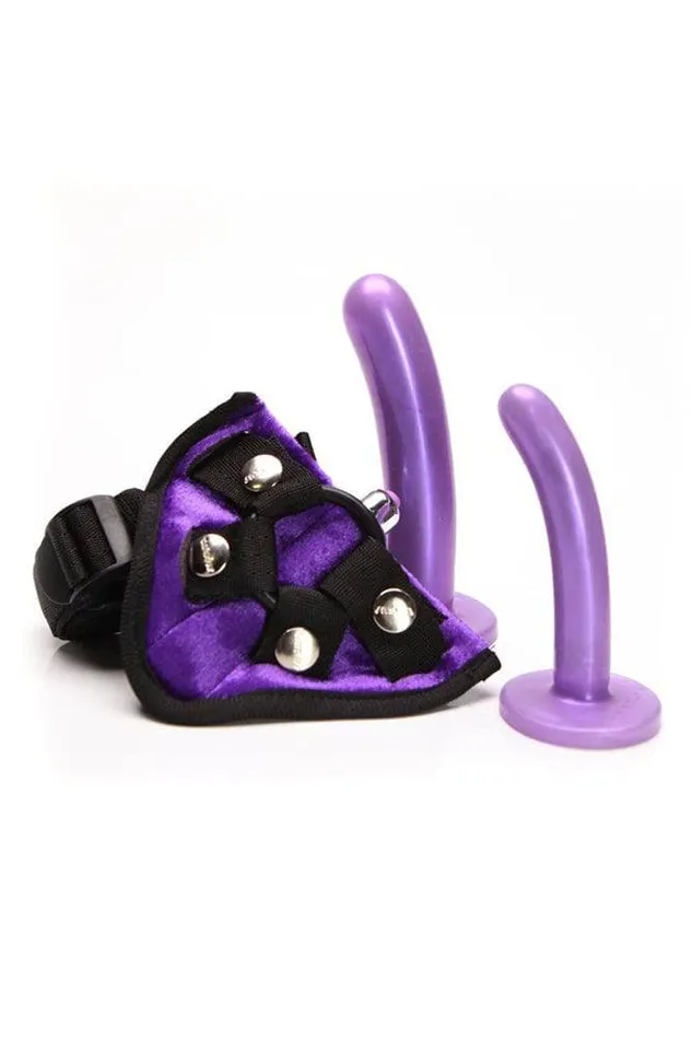 Tantus Bend Over Beginner StrapOn Kit Purple Tantus Female Sex Toys