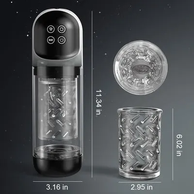 Ariel 7 Rotation Suction Vacuum Pumps Stroker and THOR Thrusting Vibrating Prostate Massager Set AcmeJoy Male Sex Toys