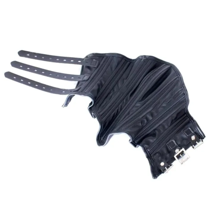 Lovegasm Restraints Black Leather Mouth Corset Binder