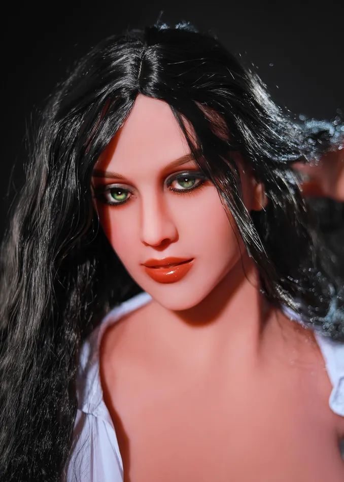 614IN 772LB Sex Doll Big Breast Wheatcolored Skin With Long Black Curly Hair US Stock Available ONLY propinkup Male Sex Toys