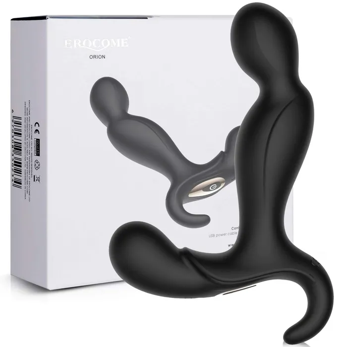 Anal Erocome Erocome Orion Vibrating Prostate Massager Black