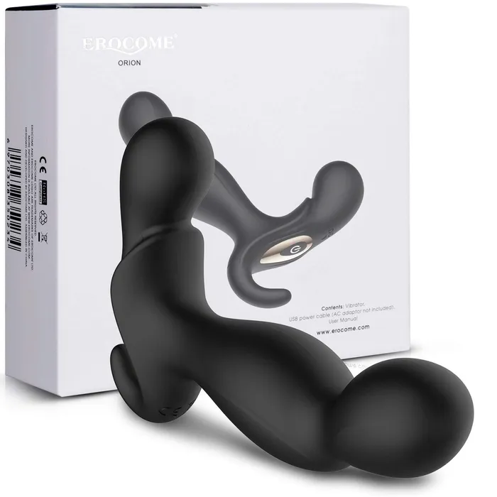 Anal Erocome Erocome Orion Vibrating Prostate Massager Black