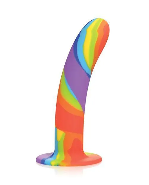 Curve Toys Simply Sweet Rainbow Silicone Dildo Curve Toys Co Xr Dildos