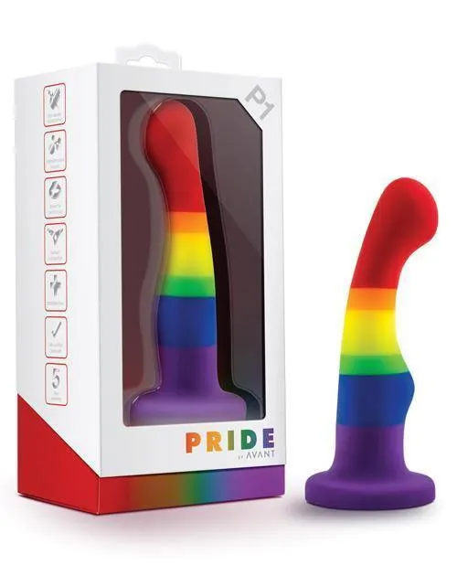 Dildos Blush Novelties Blush Avant P1 Gay Pride Silicone Dong Freedom