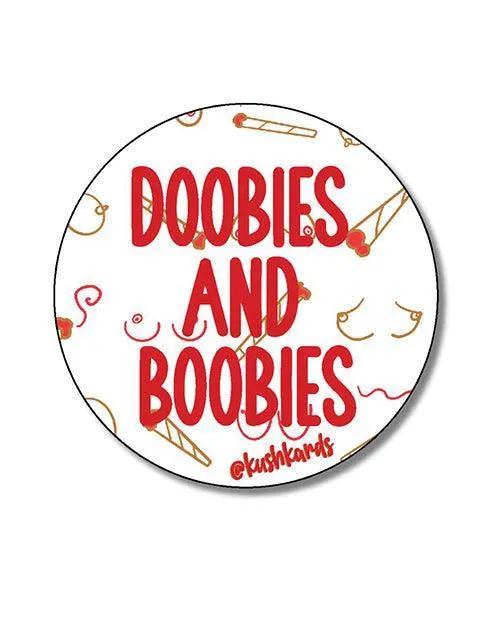 Doobies and Boobies Sticker Pack of 3 Kush Kards LLC Male Sex Toys