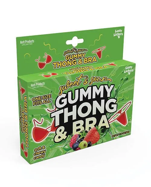 Hott Products Vibrators Sweet Sour Gummy Thong Bra