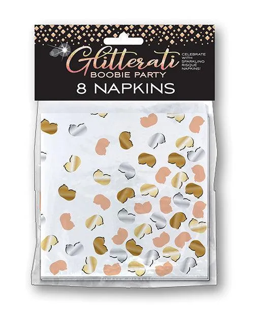 Male Sex Toys Glitterati Boobie Party Napkins Pack Of 8 Little Genie Productions LLC Male Sex Toys Glitterati Boobie Party Napkins Pack Of 8 Little Genie Productions LLC