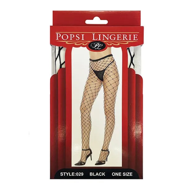 Popsi Lingerie Popsi Lingerie Fence Net Pantyhose OS Black Anal Popsi Lingerie Popsi Lingerie Fence Net Pantyhose OS Black Anal