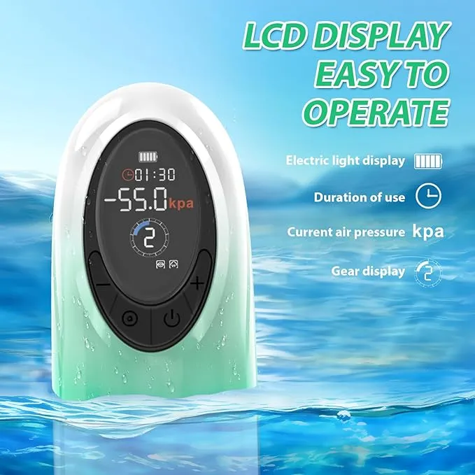 propinkup Source 4 Pressure Levels 9 Sucking Modes Vacuum and Water Penis Pump with LCD Display Male Sex Toys