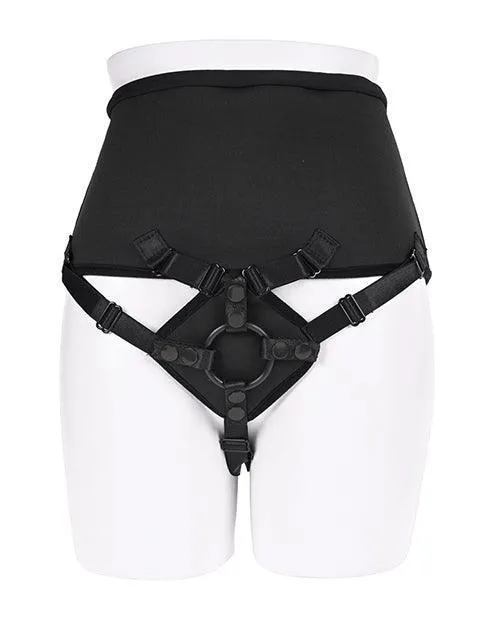 Sportsheets International Sportsheets High Waisted StrapOn Corset Black Female Sex Toys