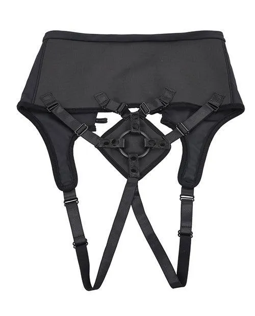 Sportsheets International Sportsheets High Waisted StrapOn Corset Black Female Sex Toys