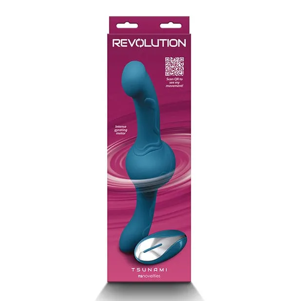 Vibrators NS Novelties NS Novelties Revolution Tsunami Double Dildo Teal