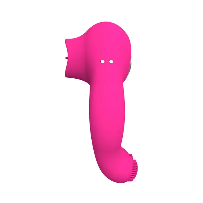 YOSPOSS Couple Vibrator With Cock Ring And Clitoris Licking Stimulator 7 Modes Male Sex Toys