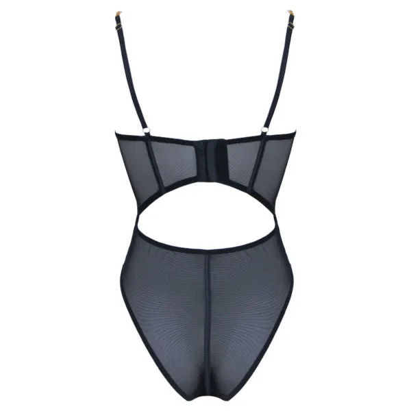 Anal Love in Leather PL011BLK Muse Lingerie Black Medium Size