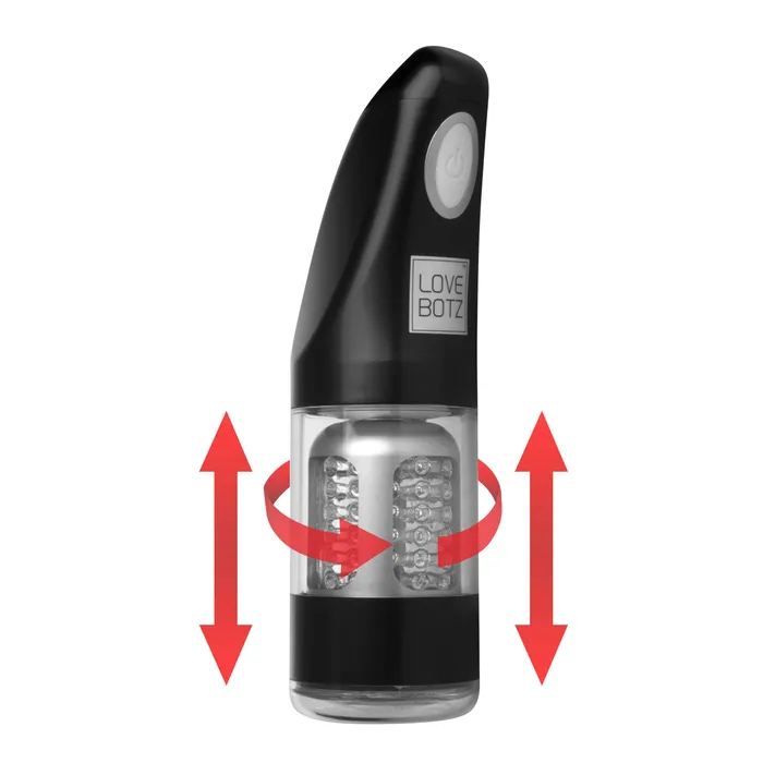 Male Sex Toys LoveBotz Ultra Bator Thrusting and Swirling Automatic Stroker