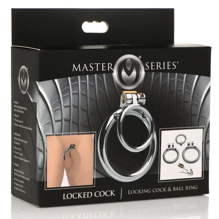 Master Series Locked Cock Locking Cock Ball Ring Male Sex Toys