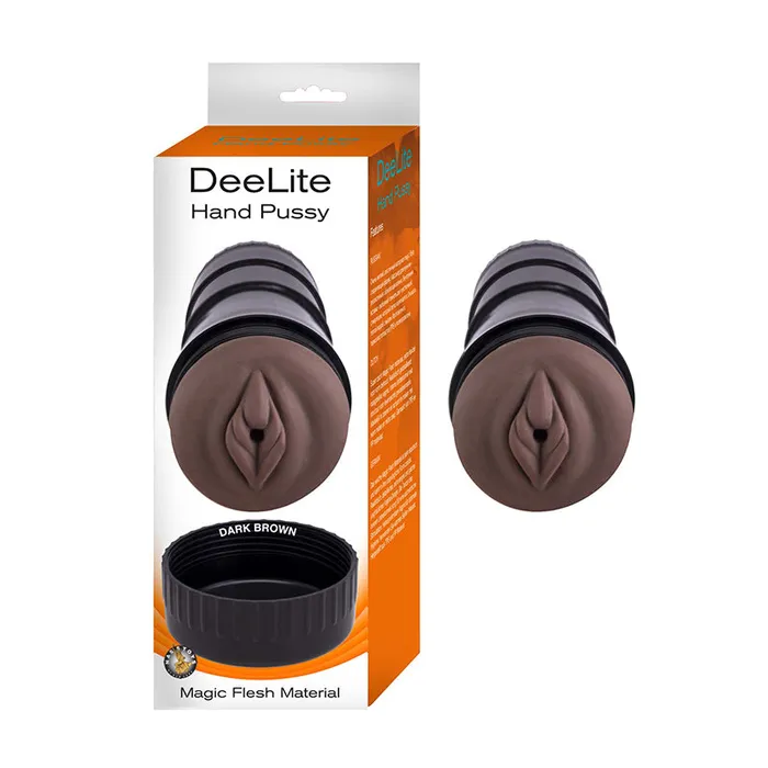 Nasstoys Male Sex Toys DeeLite Hand Pussy Dark Brown