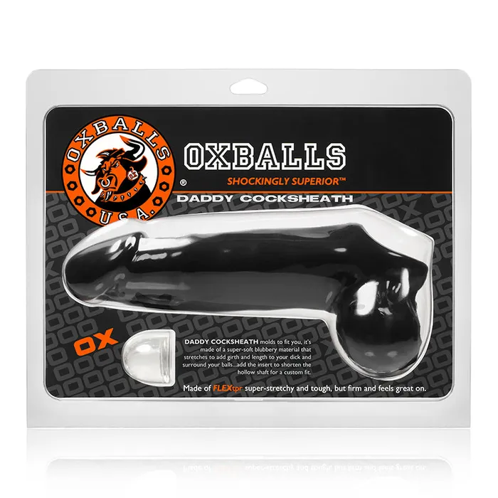 OxBalls Daddy Cocksheath Black Blue Ox Designs Oxballs Anal
