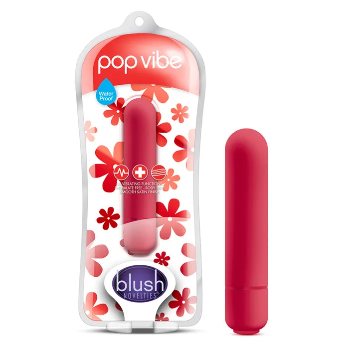 Vibrators Blush Blush Vive Pop Vibe Bullet Vibrator Cherry Red