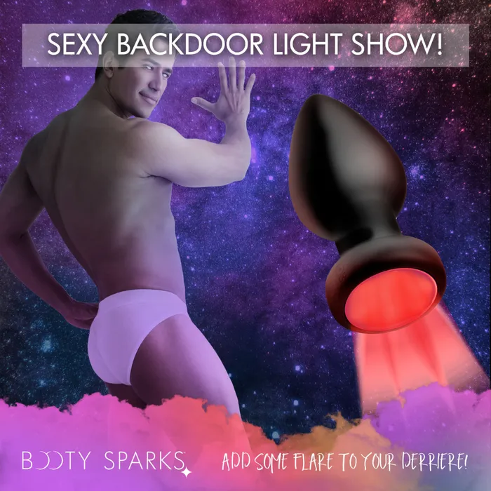 XR Brand Male Sex Toys BOOTY SPARKS LED LIGHT UP ANAL PLUG LARGE