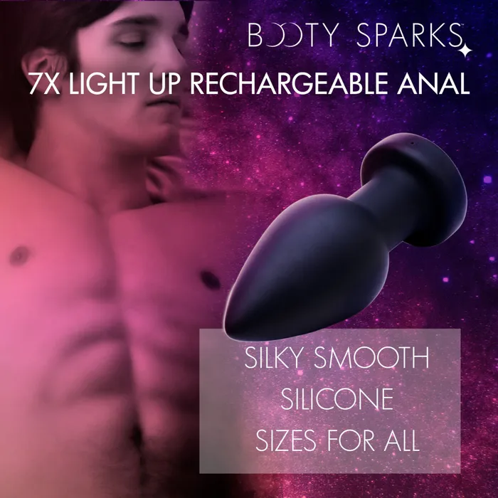 XR Brand Male Sex Toys BOOTY SPARKS LED LIGHT UP ANAL PLUG LARGE