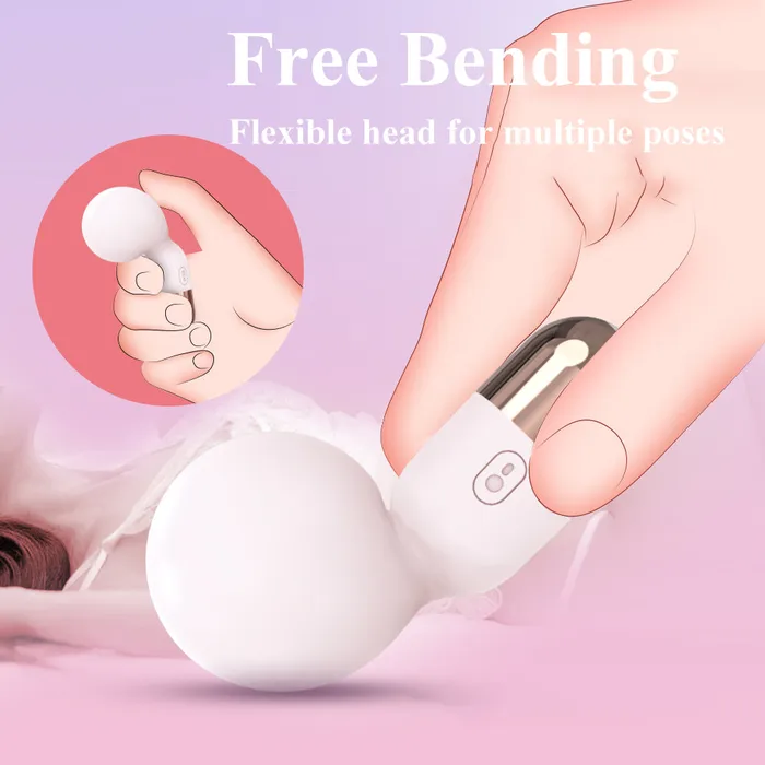 YoYoLemon Female Sex Toys Mini Wand Massager Waterproof and Rechargeable YoYoLemon