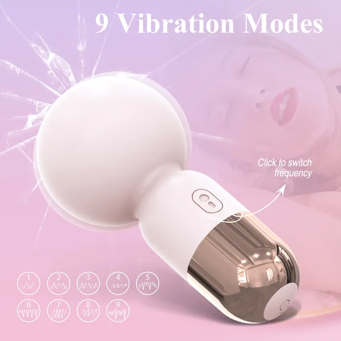 YoYoLemon Female Sex Toys Mini Wand Massager Waterproof and Rechargeable YoYoLemon