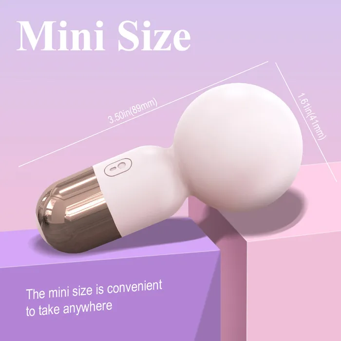 YoYoLemon Female Sex Toys Mini Wand Massager Waterproof and Rechargeable YoYoLemon